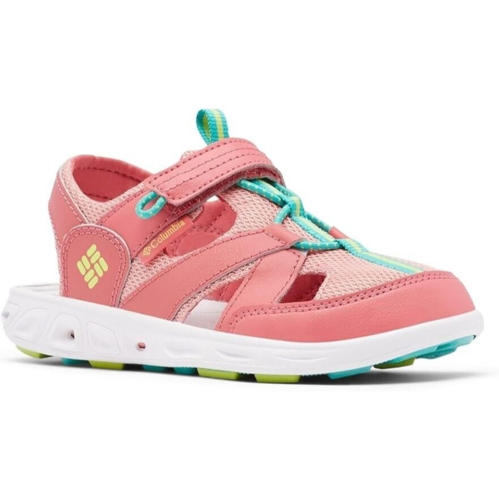 Columbia TechSun Sport Sandals Youth Girls 3 Salmon Pink Omni Grip NEW